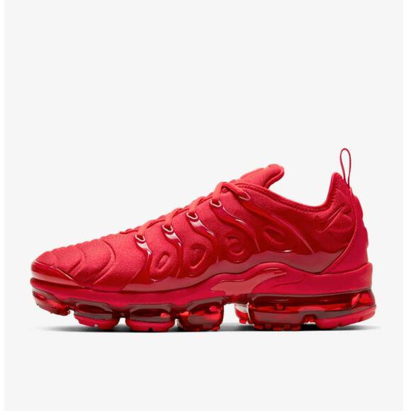 NIKE AIR VaporMax Plus Triple University Red Sz 11.5 - Picture 1 of 9